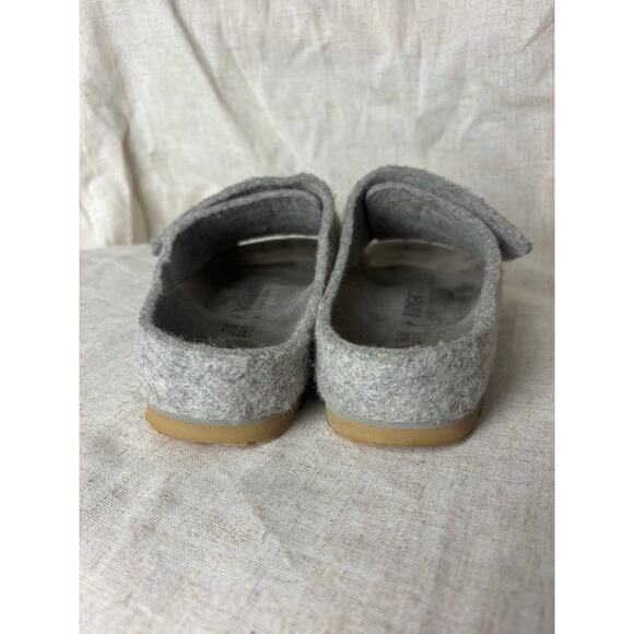 Birkenstock Fear of God Los Feliz Felt Gray Wool Slide Sandals Size 38 - Picture 5 of 9